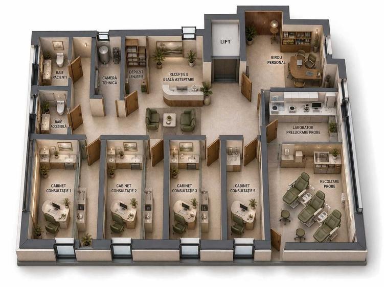 Spațiu comercial, de 320 mp, în Baciu