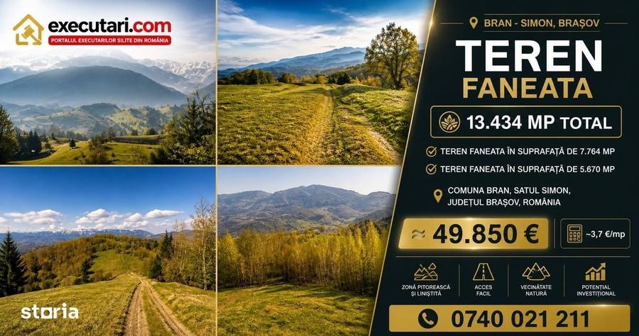 Teren faneata - 13.434 mp, Simon - 1