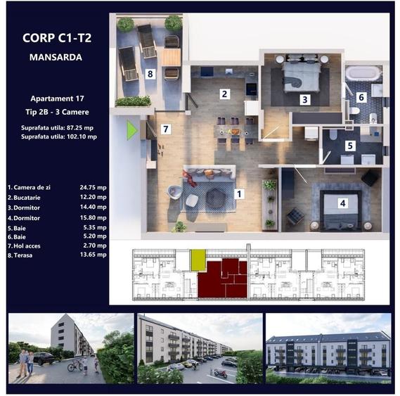 Apartamente noi cu 2 si 3 camere -Rasnov - 8