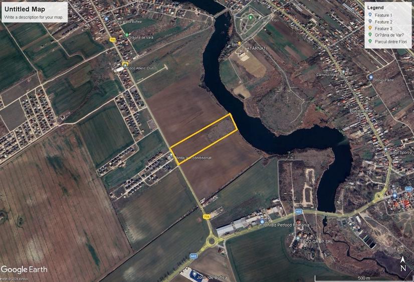 Teren Construcții intravilan de 35264 mp, în Nord
