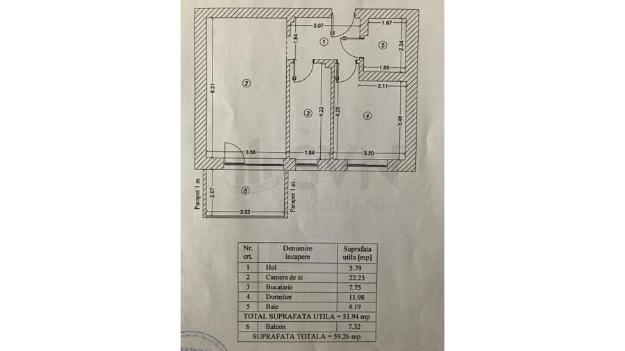 Apartament cu 2 camere semidecomandat, mobilat în 1 Mai