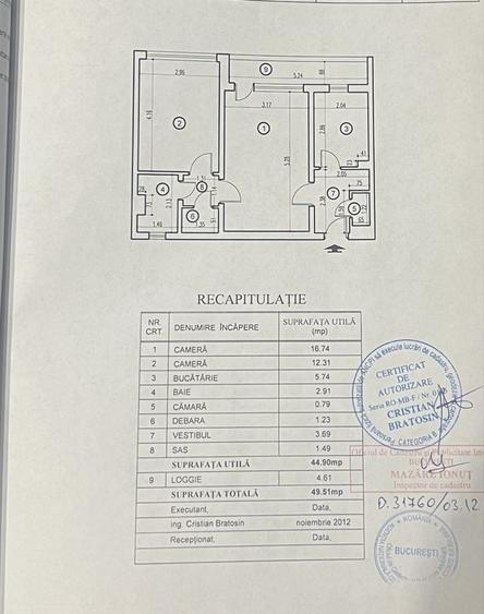 Apartament cu 2 camere semidecomandat în Alexandru Obregia
