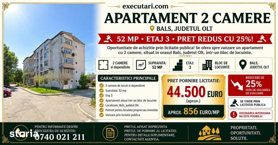 Apartament cu 2 camere în Central