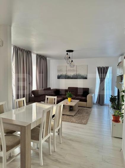Apartament cu 2 camere semidecomandat, mobilat în Apahida