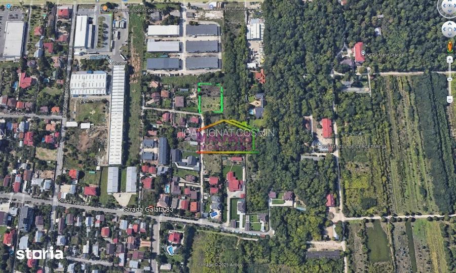 Vand teren 1212mp, intravilan in Voluntari strada Galata nr 83.