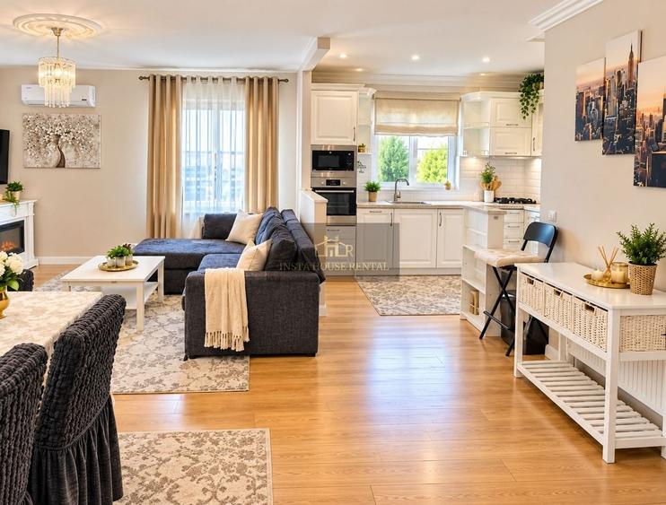 Apartament cu 3 camere decomandat, mobilat în Băneasa