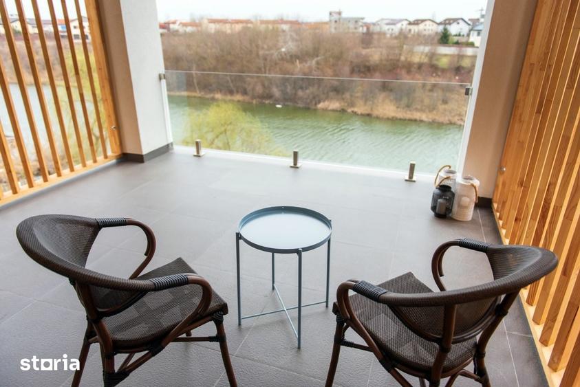 Apartament de 2 camere, 2 bai, parcare, terasa cu vedere spre lac, Pip - 2