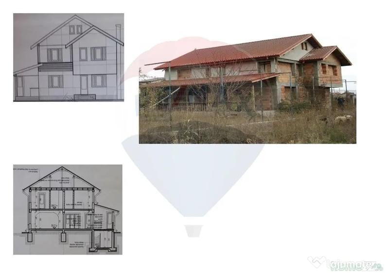 Casă cu 5 camere cu Teren 619 Mp în Domnești