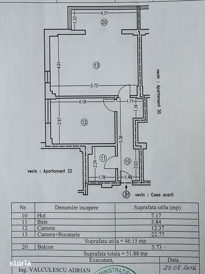 Apartament cu 4 camere în Nord