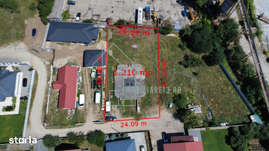 Teren de 1210 mp, în Central