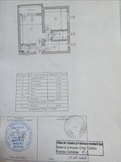 Apartament cu 2 camere semidecomandat în Central