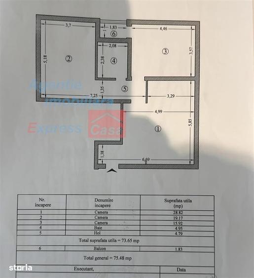 Apartament cu 2 camere decomandat în Gară