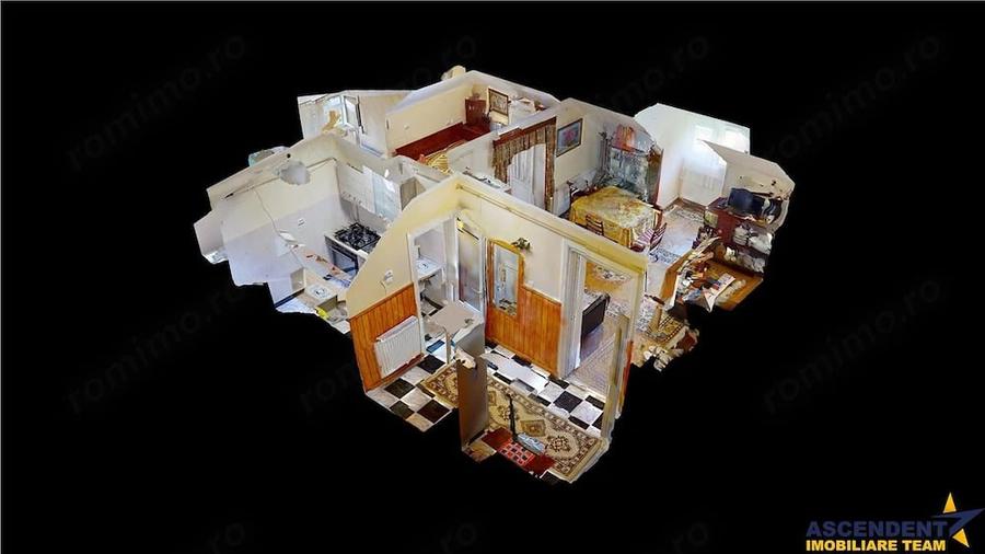 Apartament cu 2 camere nedecomandat în Central