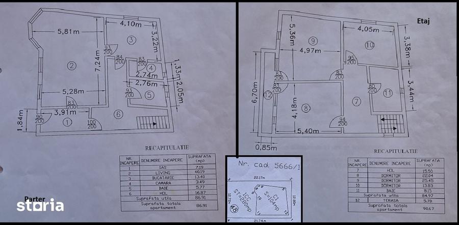 Casă cu 4 camere cu Teren 280 Mp în Central