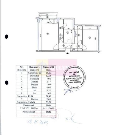 Apartament cu 2 camere decomandat în Timpuri Noi
