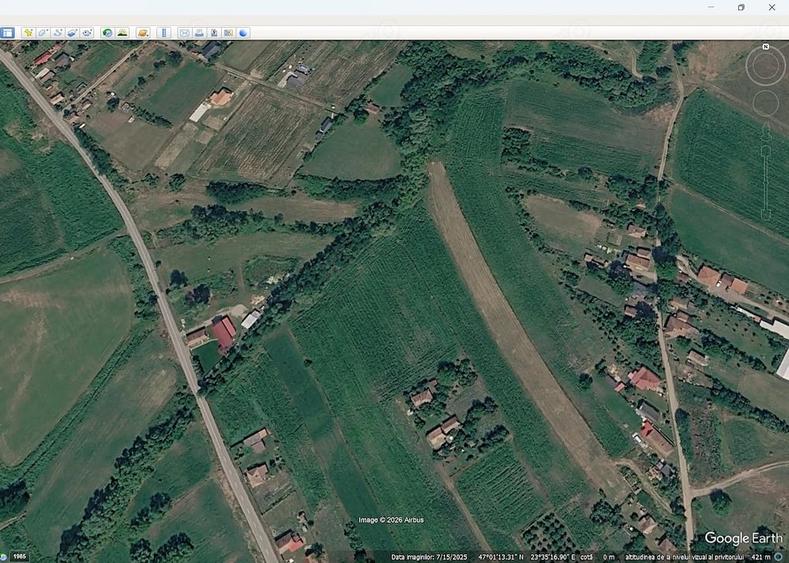 Teren de 800 mp, în Dârja