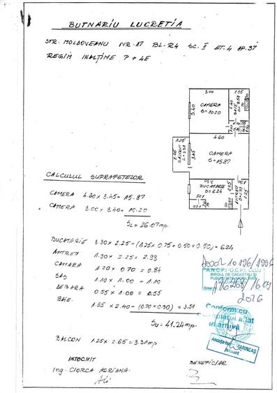 Apartament cu 2 camere semidecomandat în Mănăștur