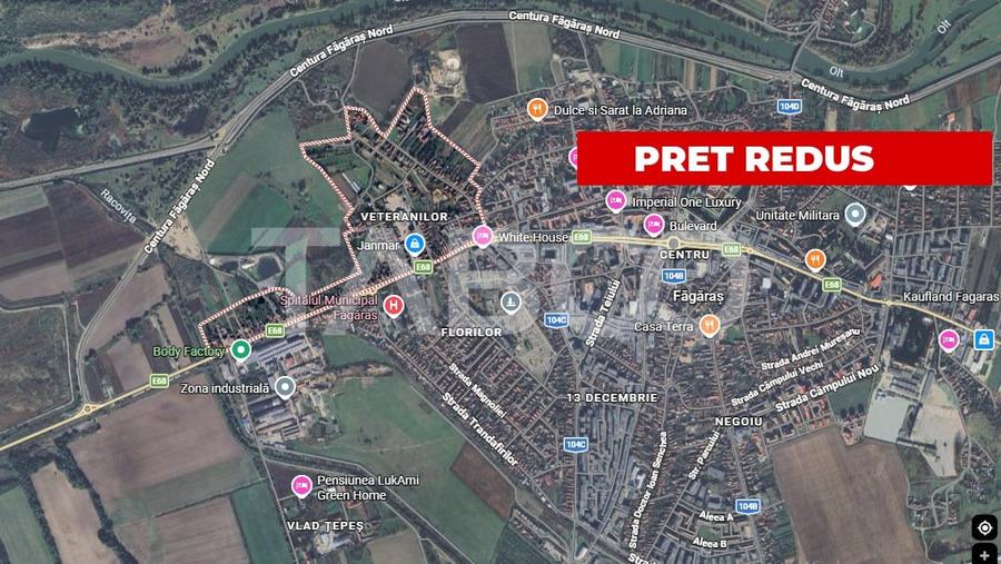Teren Construcții intravilan de 500 mp, în Făgăraș