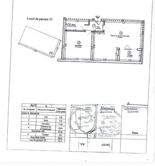 Apartament cu 2 camere decomandat, mobilat în Buziașului