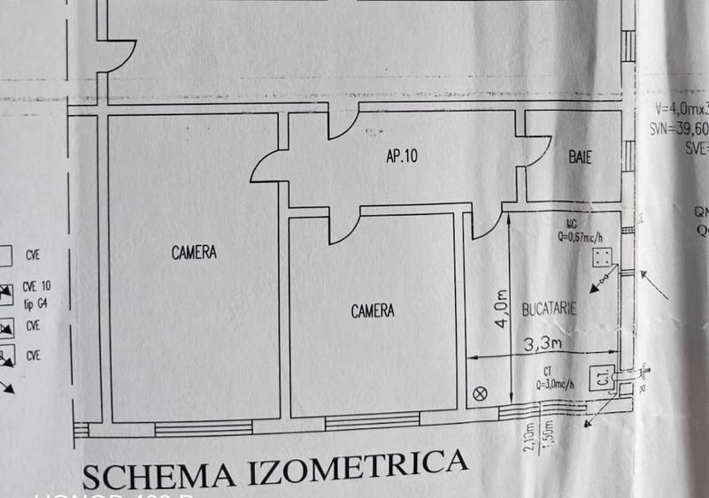 Apartament cu 2 camere decomandat în Tohanu Vechi