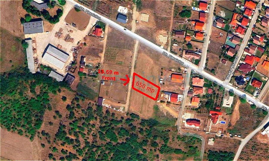 Teren Construcții intravilan de 650 mp, în Paleu