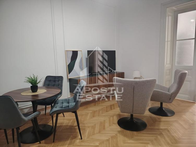 Apartament cu 2 camere nedecomandat, mobilat în Elisabetin