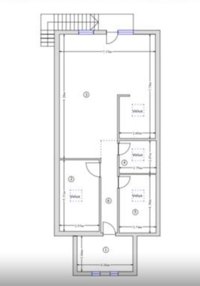 Apartament cu 3 camere semidecomandat în Moara Vlăsiei