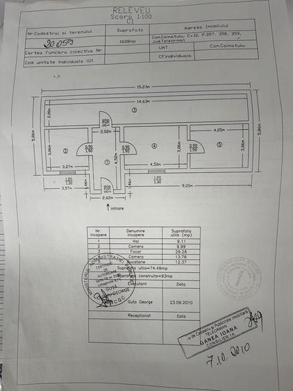 Casă cu 3 camere în Călmățuiu