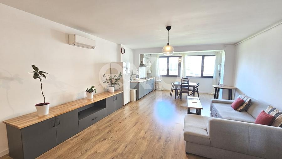 Apartament cu 2 camere semidecomandat, mobilat în Pipera