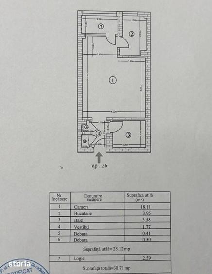 Garsonieră semidecomandată în Pantelimon