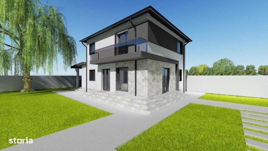 Casă cu 5 camere cu Teren 500 Mp în Cârcea