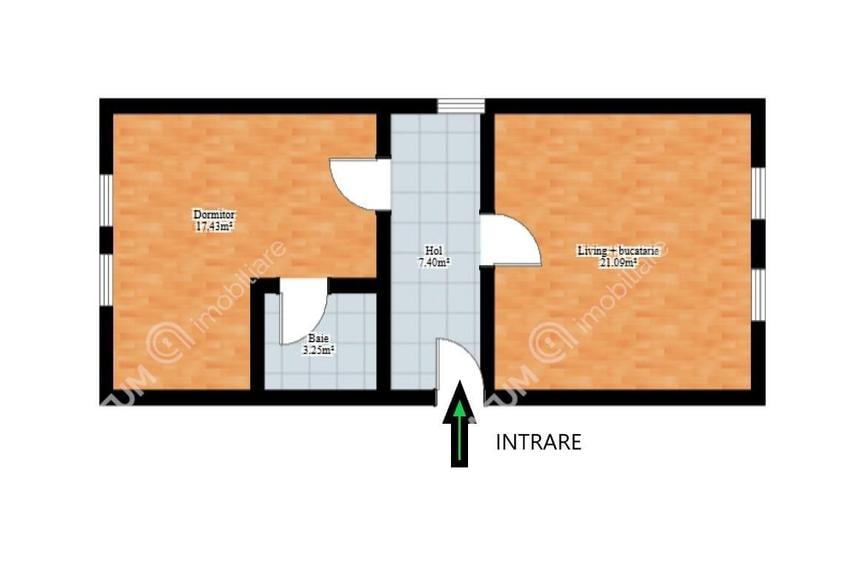 Apartament cu 2 camere decomandat, mobilat în Lazaret