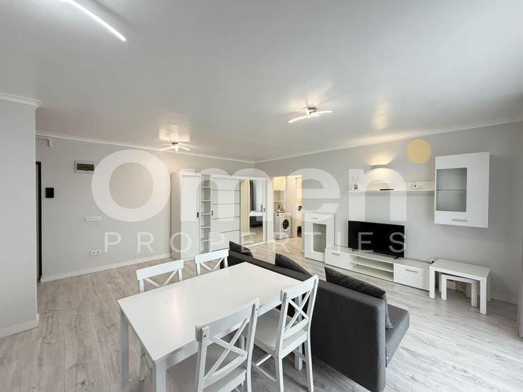 Apartament cu 2 camere semidecomandat, mobilat în Exterior Vest