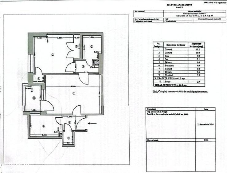 Apartament cu 2 camere semidecomandat în Gara de Nord