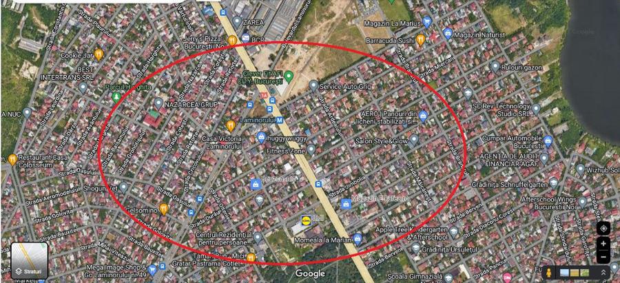Teren de 850 mp, în Bucureștii Noi