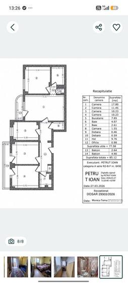 Apartament cu 4 camere semidecomandat în Crângași