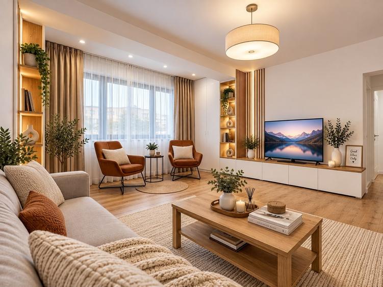Apartament cu 2 camere decomandat, mobilat în Pipera