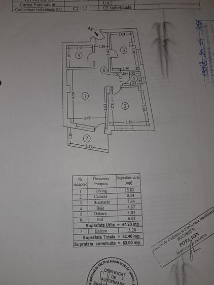 Apartament cu 2 camere decomandat în Bucureștii Noi