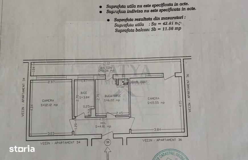 Apartament cu 2 camere decomandat în Gara