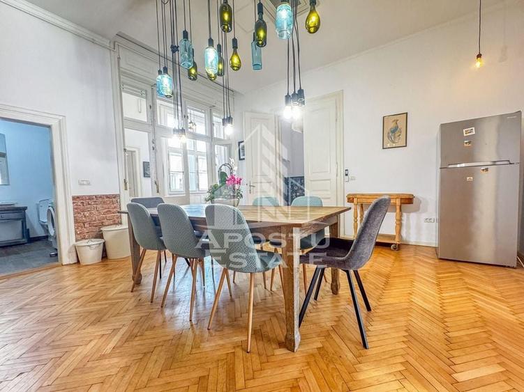 Apartament cu 4 camere decomandat, mobilat în Elisabetin