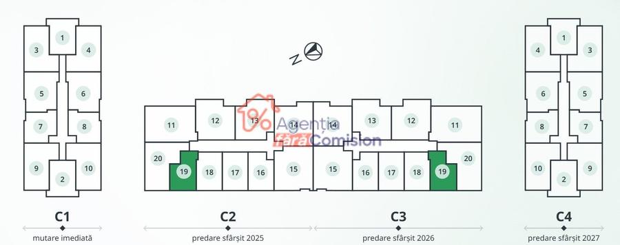 Apartament cu 2 camere decomandat în Tătărași