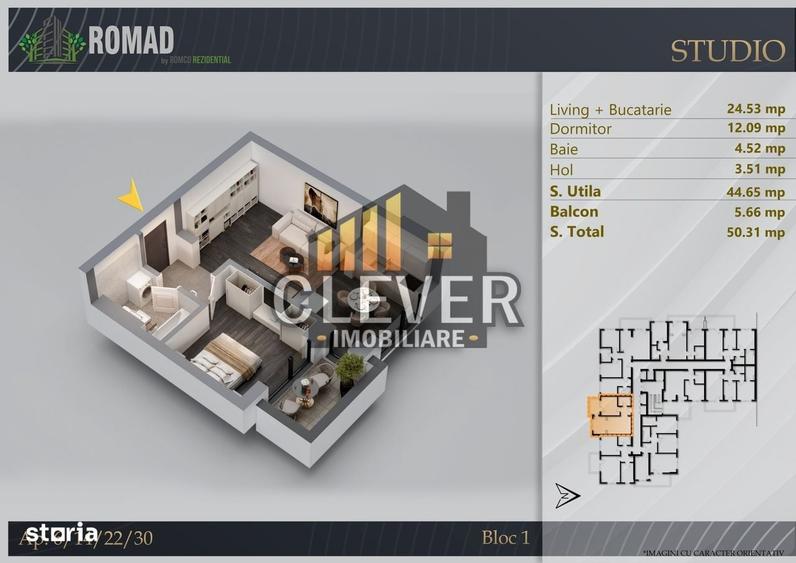 Apartament cu 2 camere în Theodor Pallady