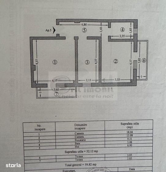 Apartament cu 2 camere decomandat, mobilat în Cug