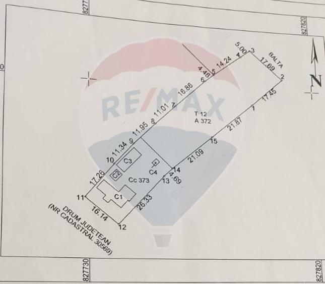 Teren Construcții intravilan de 1632 mp, în Murighiol