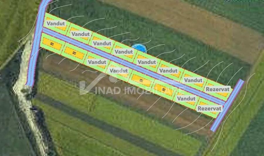 Teren Construcții extravilan de 520 mp, în Dezmir