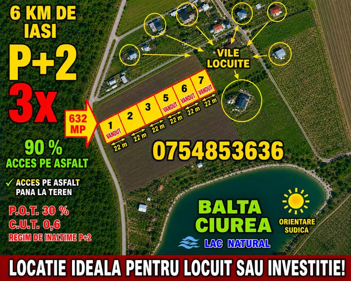 Teren Construcții intravilan de 629 mp, în Bucium