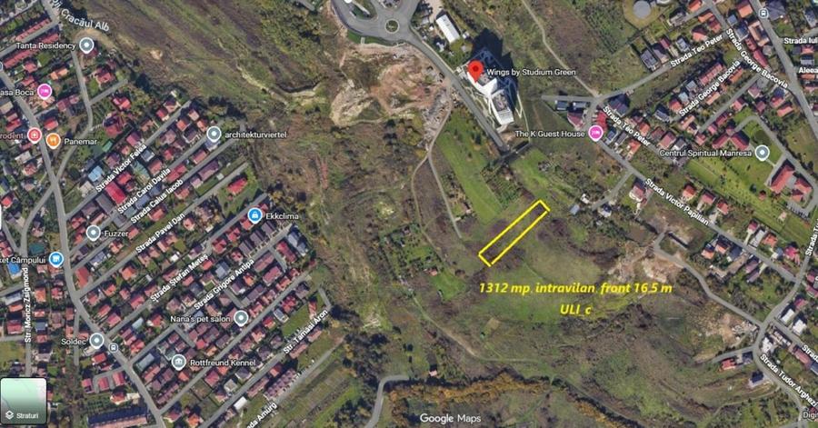 Teren Construcții intravilan de 1318 mp, în Zorilor