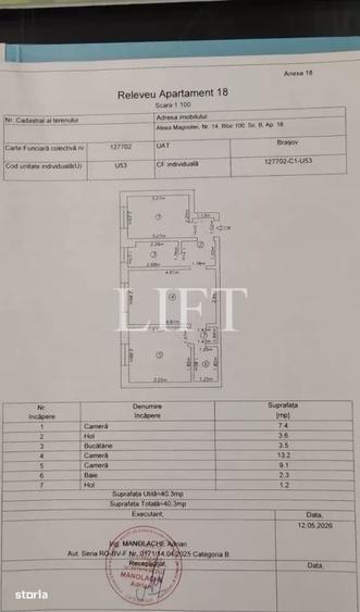 Apartament cu 3 camere semidecomandat în Central