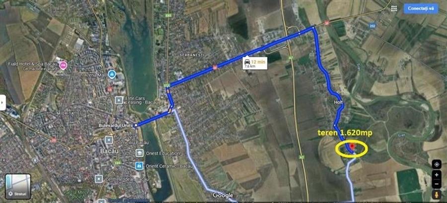 Teren Construcții intravilan de 1620 mp, în Calea Bârladului
