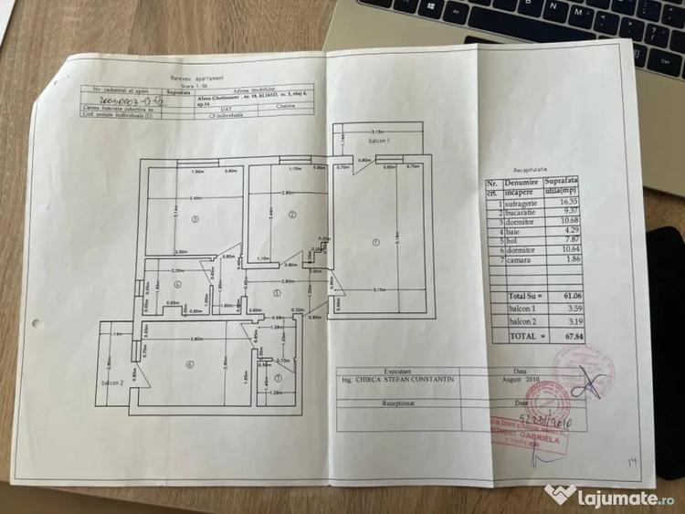 Apartament Spatios 3 Camere Mobilat/Finisat - 13